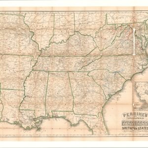 Perrine's New Topographical War Map of the Southern States