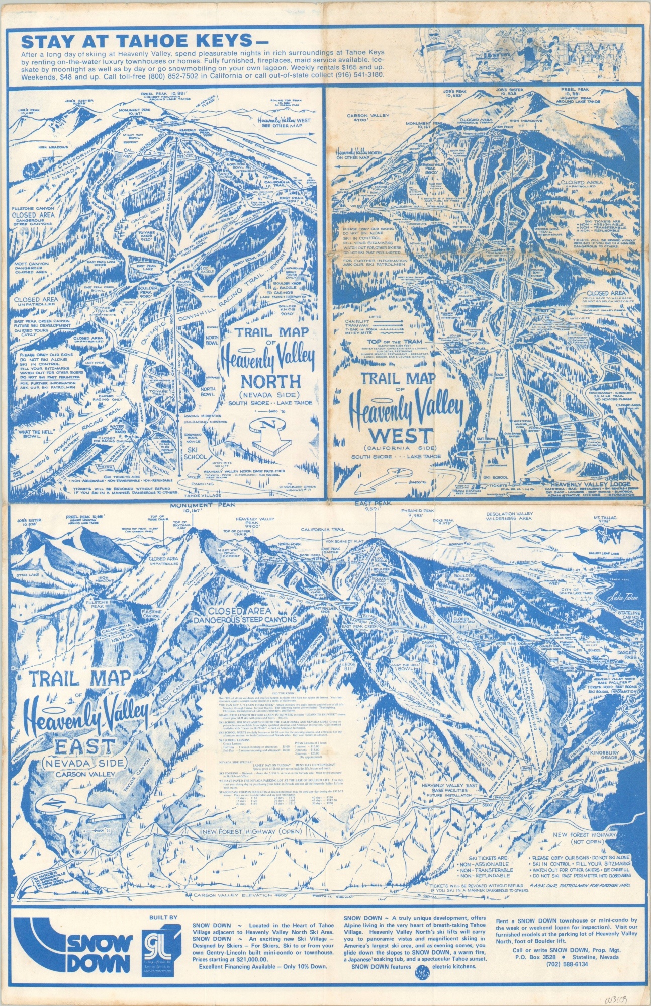 Heavenly Valley Trail Map