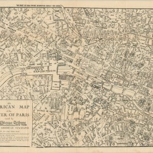 An American Map of the Center of Paris