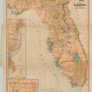 The Clyde Steamship Co. Map of Florida