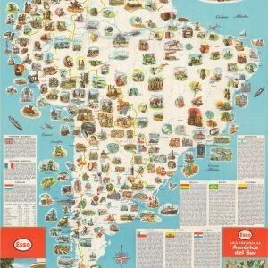 Mapa Panoramico de America del Sur