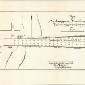 Map of Sheboygan Harbor, Wis.