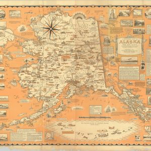 A Pictorial Map of Alaska the 49th State
