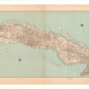 Military map of the island of Cuba