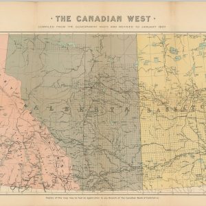 Map of Western Canada Showing Location of Lands for Sale in the Last Mountain Valley