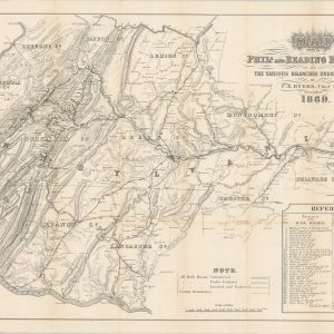 Map showing the Phila. and Reading Rail Road and the Various Branches under its Control