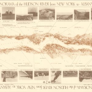 Panorama of the Hudson River from New York to Albany