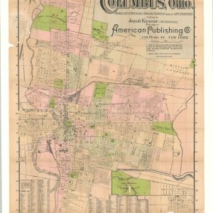 Indexed Commercial Map of Columbus, Ohio
