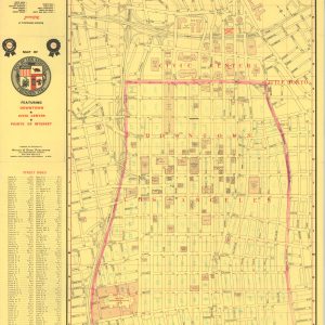 Map of Los Angeles Featuring Downtown - Civic Center - Points of Interest