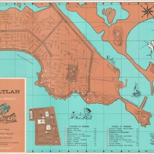 Map of Mazatlán Sinaloa, Mexico