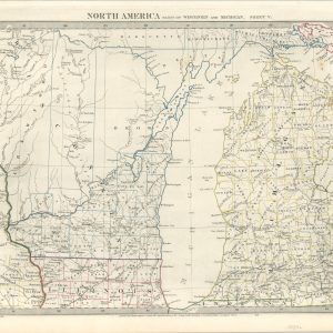 North America Parts of Wisconsin and Michigan. Sheet V.