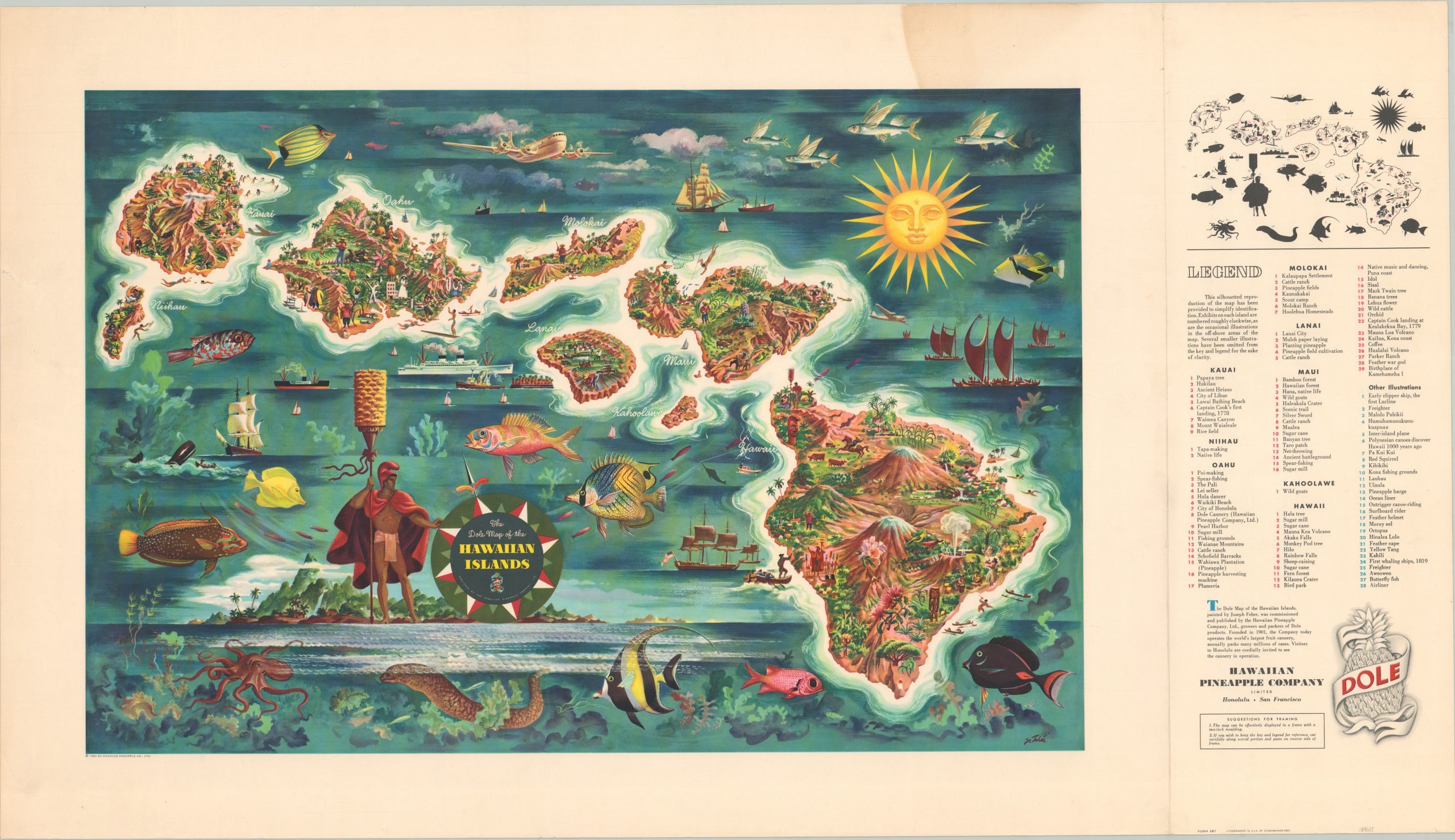 The Dole Map of the Hawaiian Islands