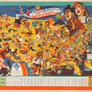 Albert Richard All-America Football Map