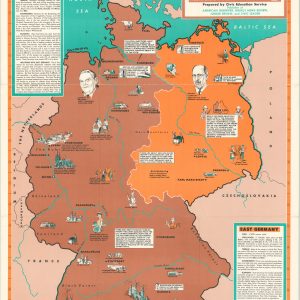 Divided Germany Headline-Focus Wall Map 16