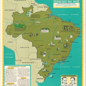 Brazil Headline-Focus Wall Map 8