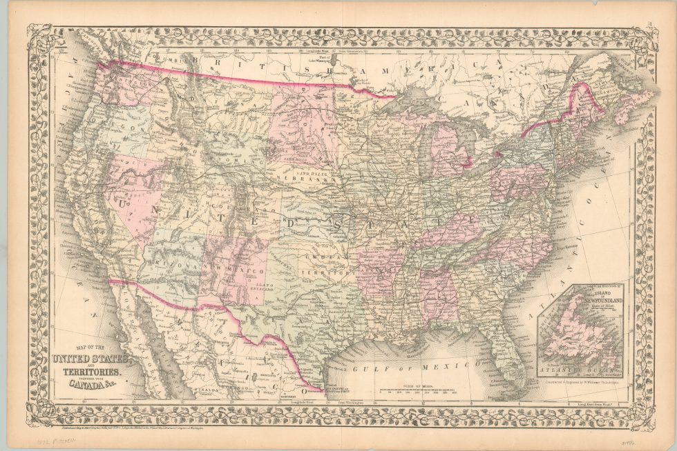 Map of the United States and Territories - Curtis Wright Maps