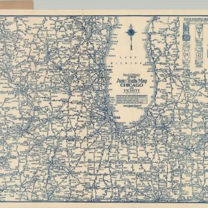 Rand McNally Junior Auto Trails Map Chicago and Vicinity
