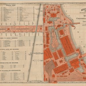 Rand McNally & Co.'s Standard Guide Map of the World's Columbian Exposition at Chicago, 1893.