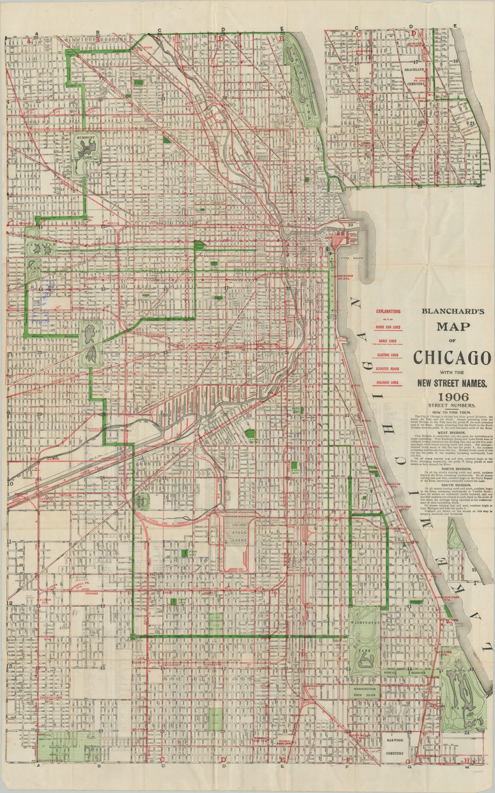 Blanchard's Guide to Chicago [with] Blanchard's Map of Chicago with the ...