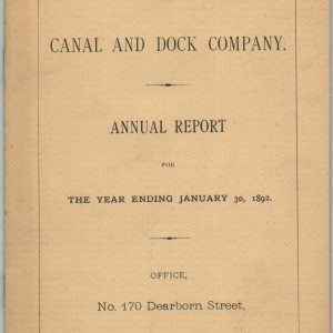 Calumet and Chicago Canal and Dock Company Annual Report