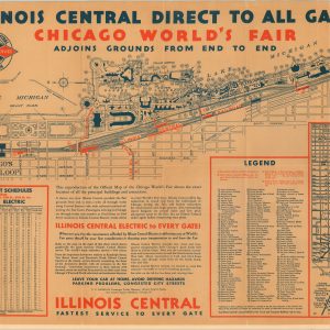 Illinois Central Direct to All Gates Chicago World's Fair