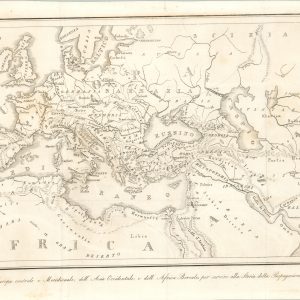 Mappa della Europe central i Meridionale, dell Asia Occidentale, e dell Africa Boreale...