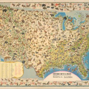 Sportsman's Map of U.S. Wildlife