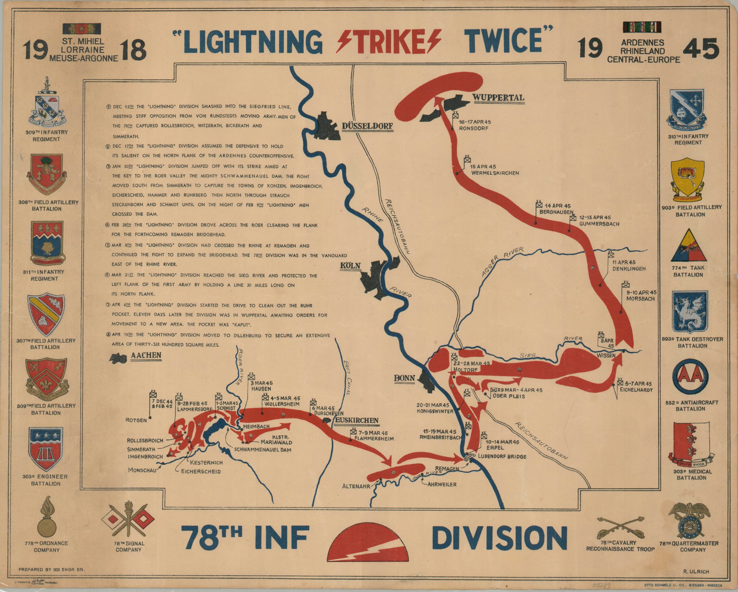 "Lightning Strikes Twice" 78th Infantry Division