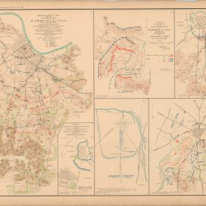 Topographical Map of the Battle Field of Nashville, Tenn