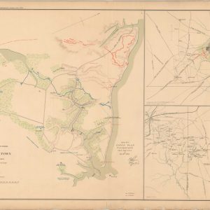 Reconnaissance of secession Works and Plan of Siege of Yorktown