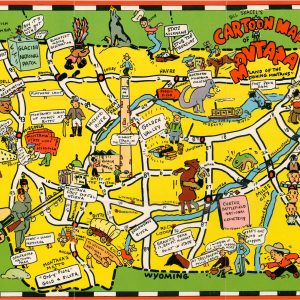 Bill Skacel's Cartoon Map of Montana