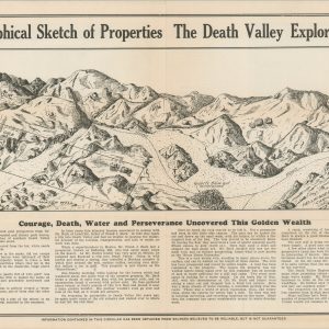 Topographical Sketch of Properties The Death Valley Exploration Co.