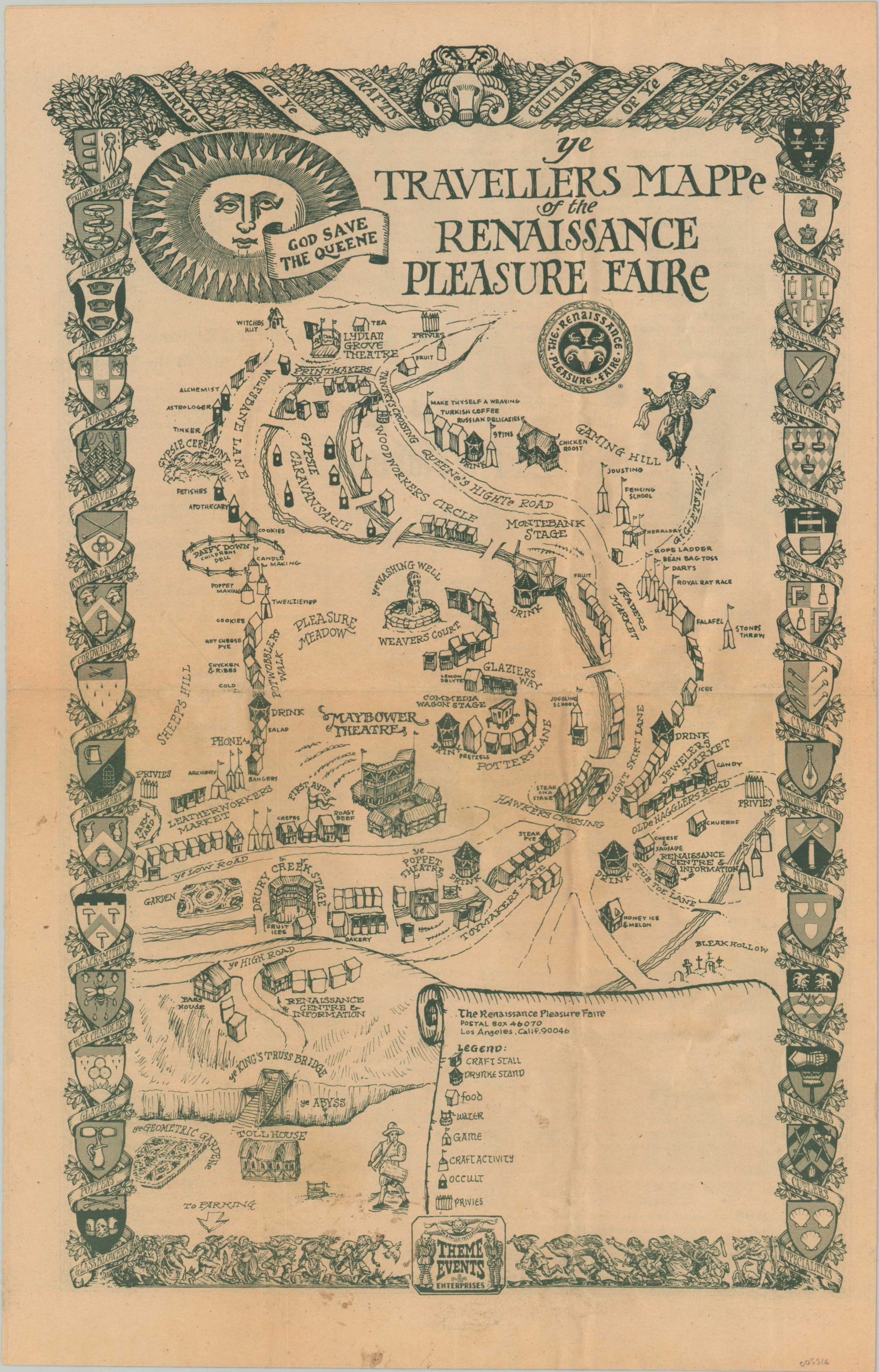Ye Travellers Mappe of the Renaissance Pleasure Faire