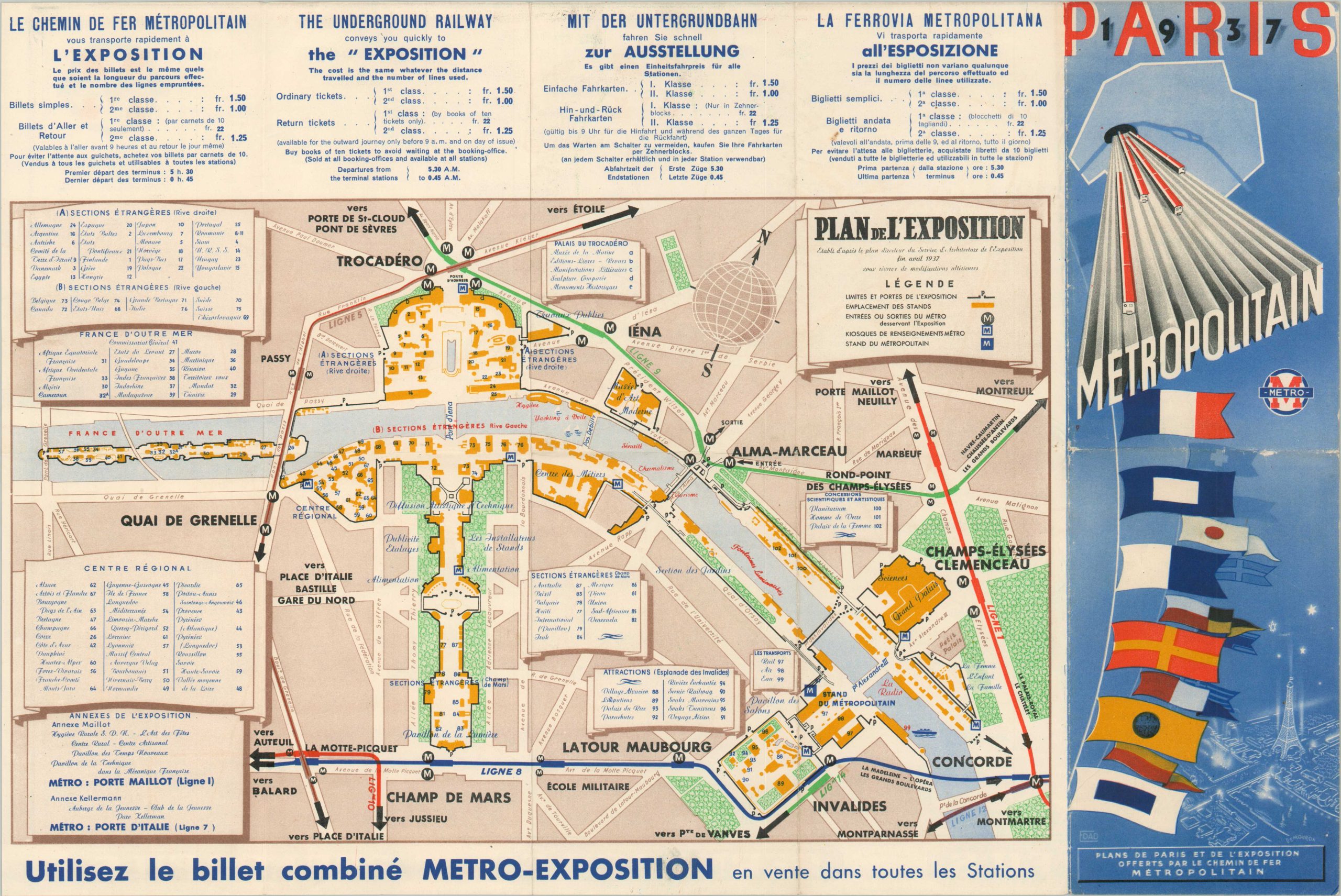 1937 Paris Metropolitan - Curtis Wright Maps
