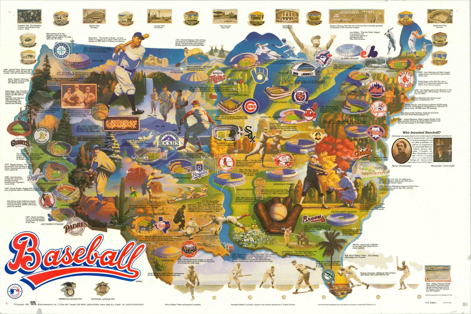 Baseball ArtMap - Curtis Wright Maps