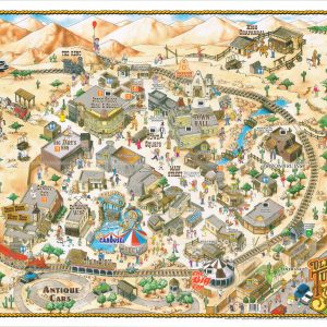 Old Tucson Studios Souvenir Map