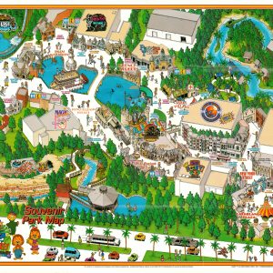 MGM Grand Adventures Las Vegas Souvenir Park Map