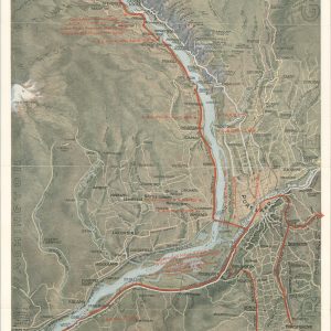Spokane, Portland, and Seattle Railway Company Air View of the Columbia River Scenic Route