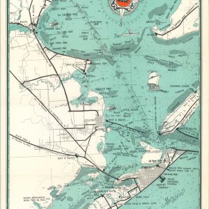 Gulf Oil Corp. Fishguide Map No. 7 Galveston