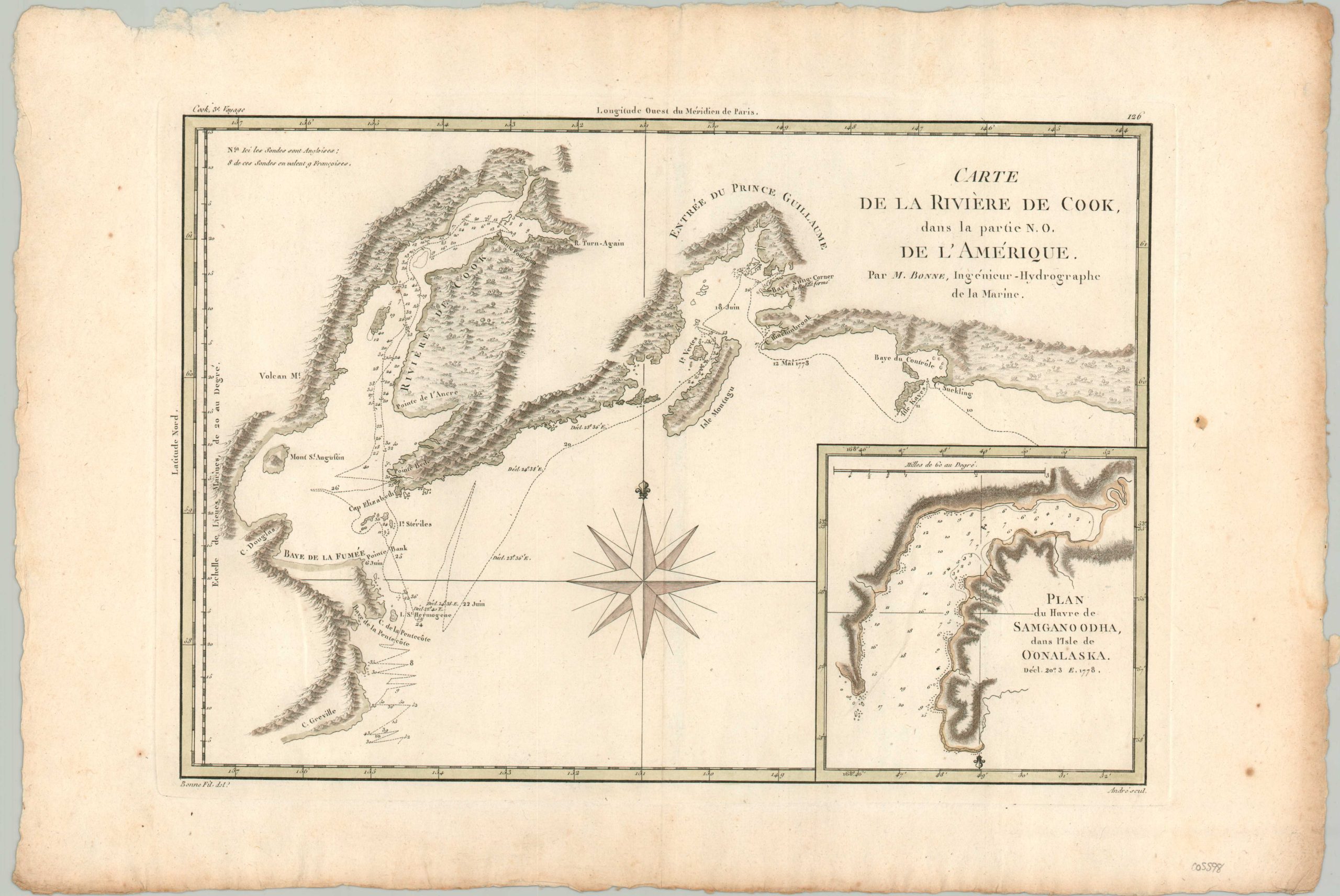 Carte marine de 1853 de la rivière North Edisto en Caroline du Sud