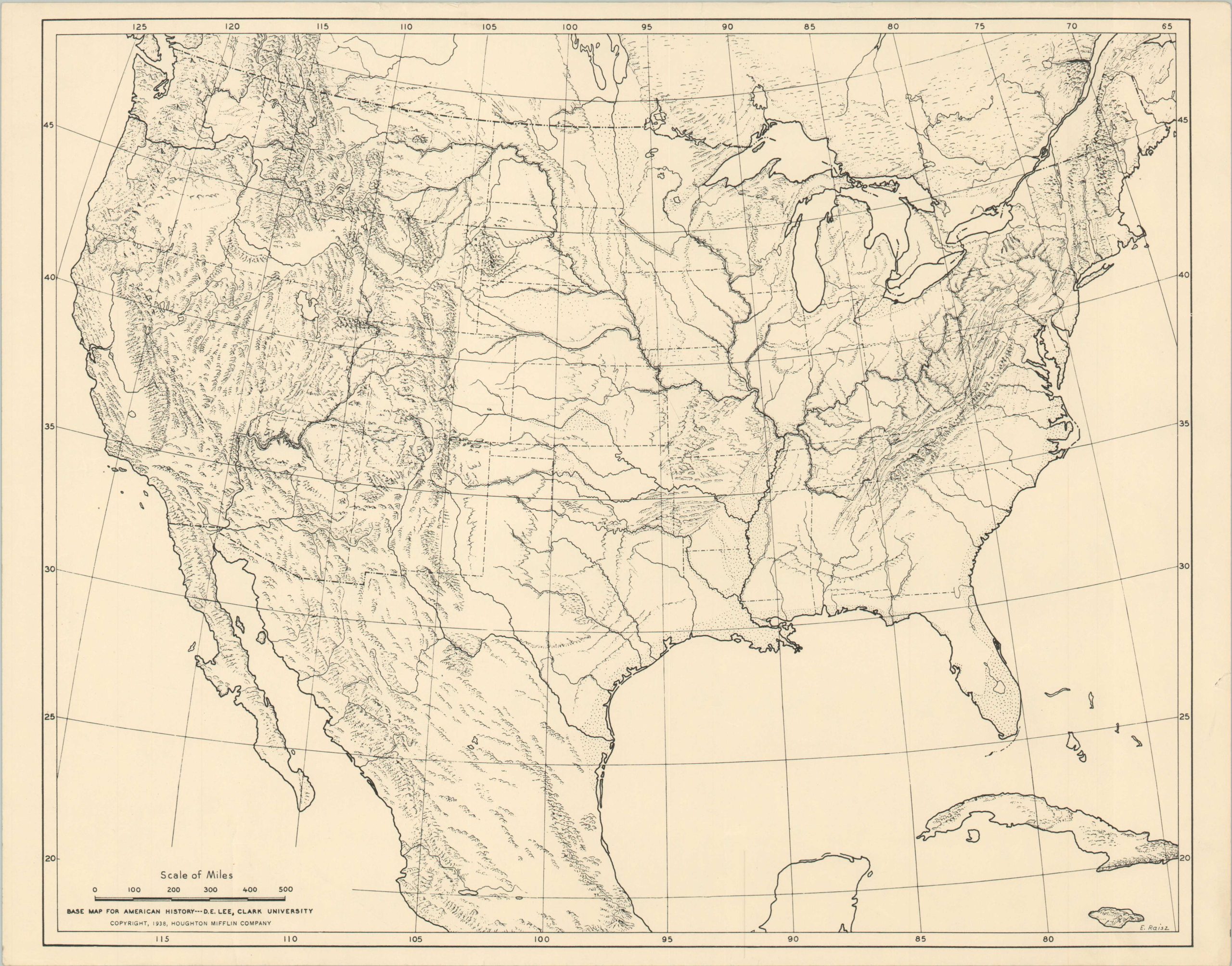 Base Map for American History