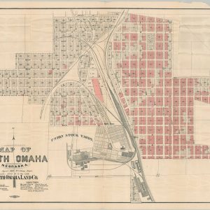 Map of South Omaha Nebraska