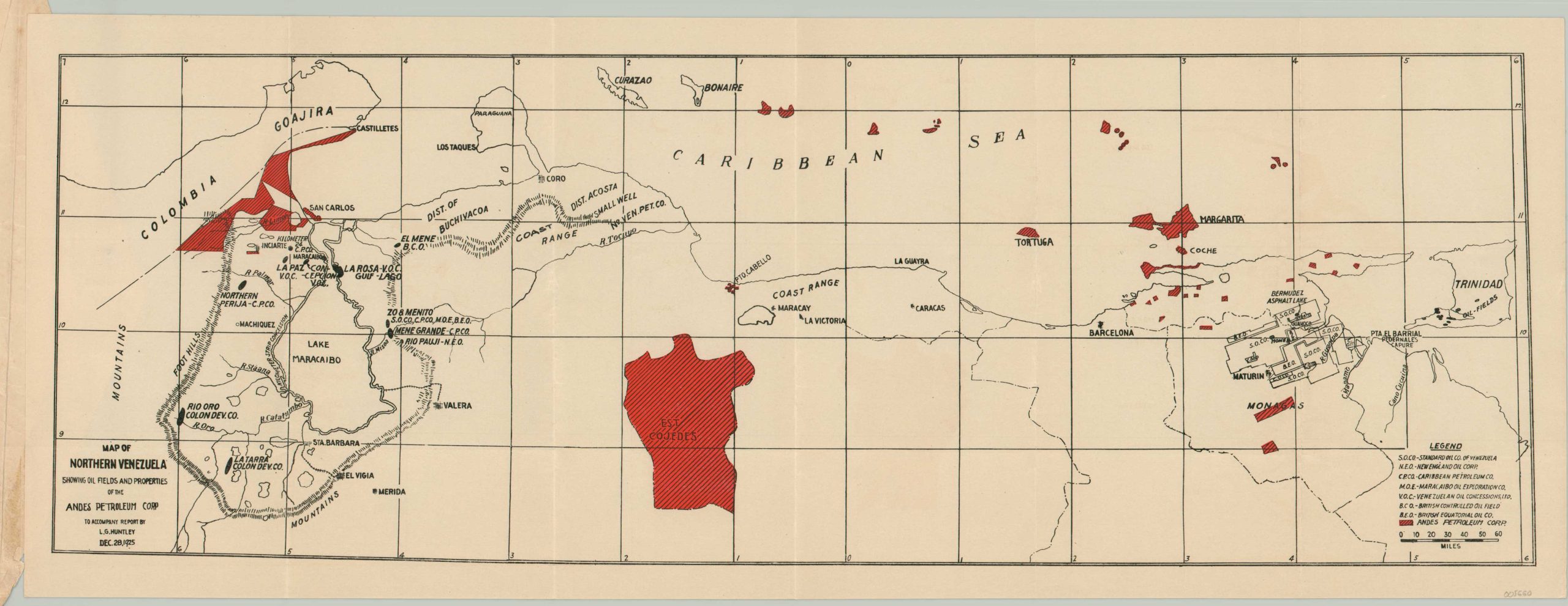 Map of Northern Venezuela