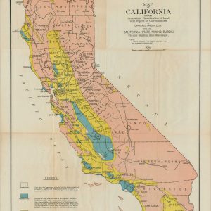 Map of California Showing Generalized Classification of Land with regard to Oil Possibilities
