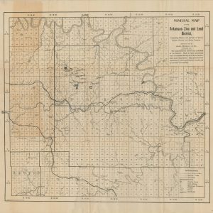 Mineral Map of the Arkansas Zinc and Lead District