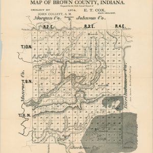 Map of Brown County, Indiana