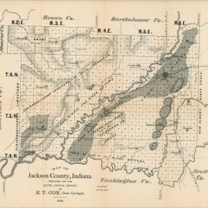Map of Jackson County, Indiana