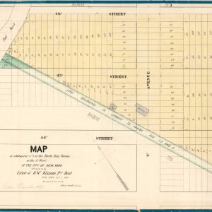 Map of allotment No. 3 of the Turtle Bay Farms in the 12 Ward of the City of New York belonging to the estate of D.W. Kissam Jr. Dec'd.