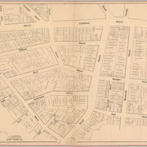 Map Shewing the Relative Position of Lots with the New Fire Cisterns situated in front of the Friends Meeting House in Rose Street