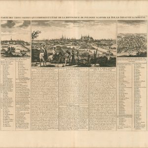 Carte Des Trois Ordres Qui Composent L'Etat De La Republique De Pologne Scavoir Le Roi, Le Senat Et La Noblesse